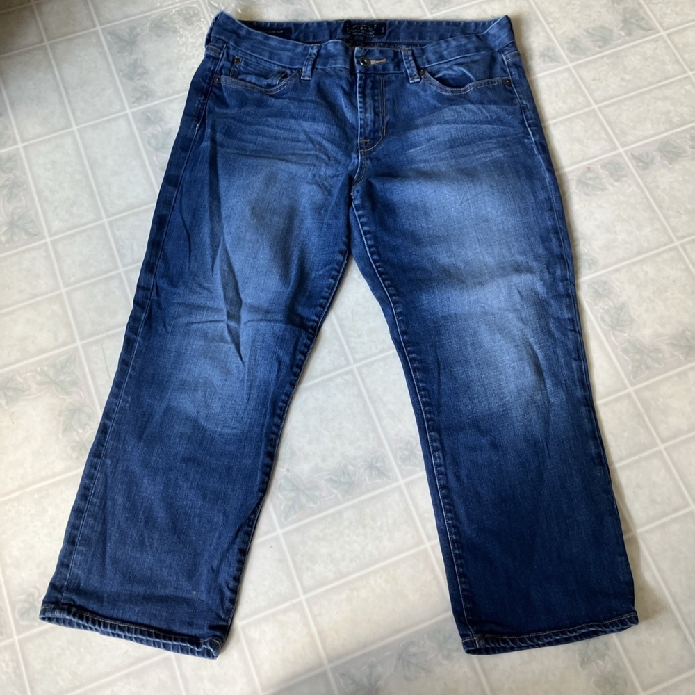 Lucky Brand 12 / 31 Sweet jean Crop Jeans Medium Wash gorpcore casual Academia